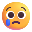 Crying Face 3d icon