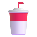Cup With Straw 3d icon