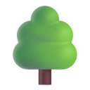 Deciduous Tree 3d icon