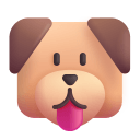 Dog Face 3d icon