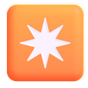 Eight Pointed Star 3d icon
