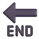 End Arrow 3d icon