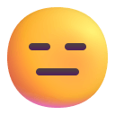 Expressionless Face 3d icon