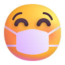 Face With Medical Mask 3d icon