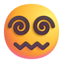 Face-With-Spiral-Eyes-3d icon