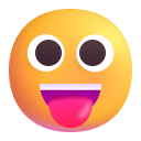 Face-With-Tongue-3d icon