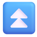 Fast-Up-Button-3d icon