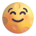Full Moon Face 3d icon