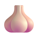 Garlic 3d icon