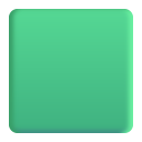 Green Square 3d icon