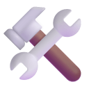 Hammer-And-Wrench-3d icon