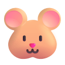 Hamster 3d icon