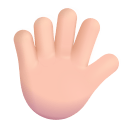 Hand-With-Fingers-Splayed-3d-Light icon