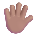 Hand With Fingers Splayed 3d Medium icon