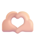 Heart-Hands-3d-Light icon
