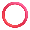 Hollow Red Circle 3d icon