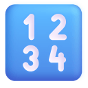 Input-Numbers-3d icon