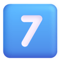 Keycap 7 3d icon
