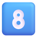 Keycap-8-3d icon