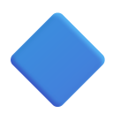Large Blue Diamond 3d icon
