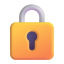 Locked 3d icon