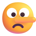 Lying Face 3d icon