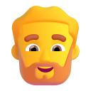 Man Beard 3d Default icon