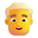 Man Blonde Hair 3d Default icon