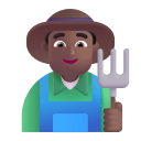 Man Farmer 3d Medium Dark icon