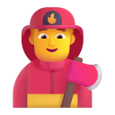 Man Firefighter 3d Default icon