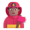 Man Firefighter 3d Medium icon