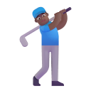 Man Golfing 3d Medium Dark icon