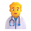Man Health Worker 3d Default icon