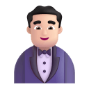 Man In Tuxedo 3d Light icon