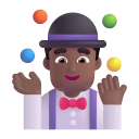 Man Juggling 3d Medium Dark icon