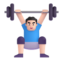 Man-Lifting-Weights-3d-Light icon