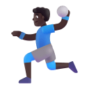 Man Playing Handball 3d Dark icon