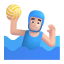 Man Playing Water Polo 3d Light icon