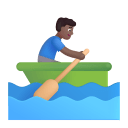 Man Rowing Boat 3d Medium Dark icon