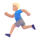Man Running 3d Medium Light icon
