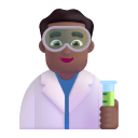 Man Scientist 3d Medium Dark icon