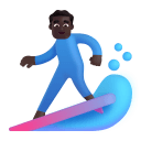 Man Surfing 3d Dark icon