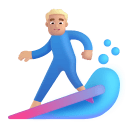 Man Surfing 3d Medium Light icon