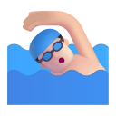 Man Swimming 3d Light icon