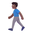 Man Walking 3d Medium Dark icon