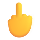 Middle Finger 3d Default icon