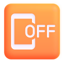 Mobile Phone Off 3d icon
