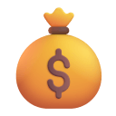 Money-Bag-3d icon