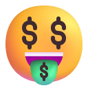 Money Mouth Face 3d icon