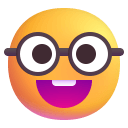 Nerd-Face-3d icon
